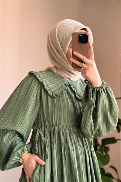 Gülbeşeker Elbise - Çağla yeşil