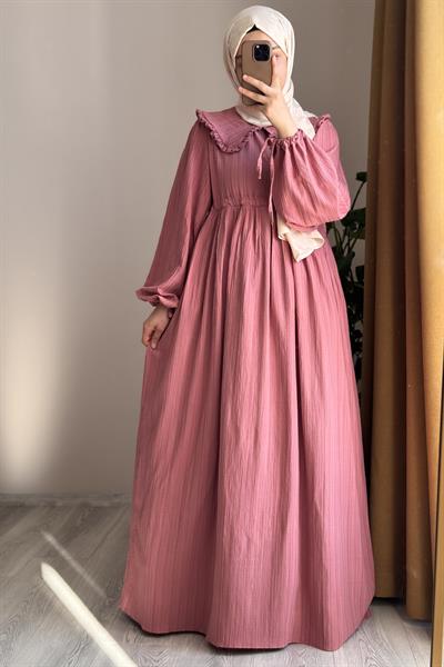 Gülbeşeker Elbise - Gül kurusu