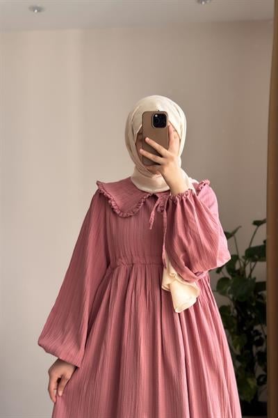 Gülbeşeker Elbise - Gül kurusu