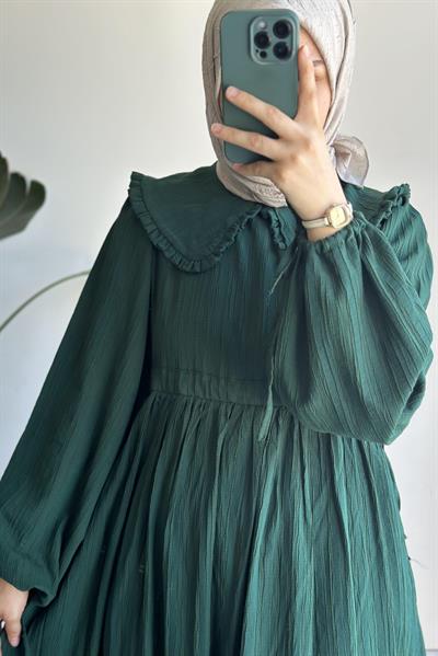 Gülbeşeker Elbise - Zümrüt yeşil
