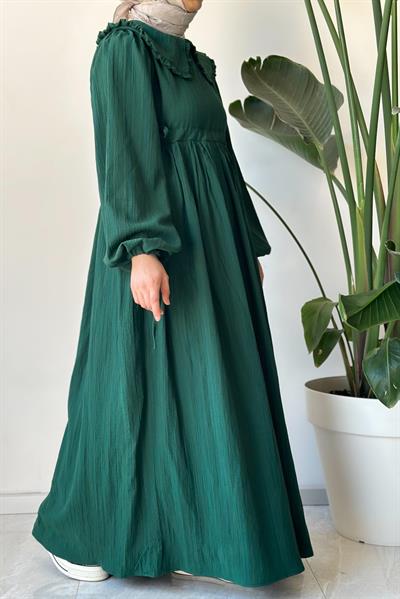 Gülbeşeker Elbise - Zümrüt yeşil