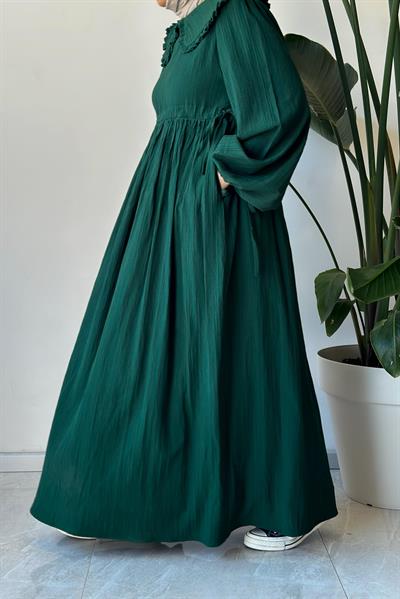 Gülbeşeker Elbise - Zümrüt yeşil