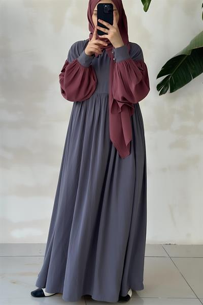 Hijabi Elbise - Gül kurusu