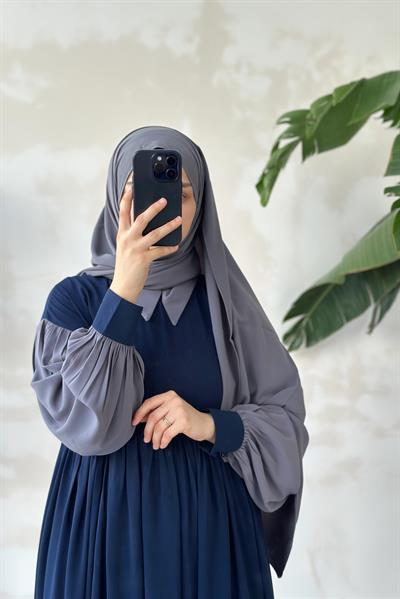 Hijabi Elbise - Lacivert