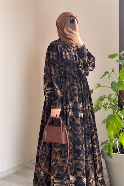 Hilal Elbise - Lacivert sarmaşık