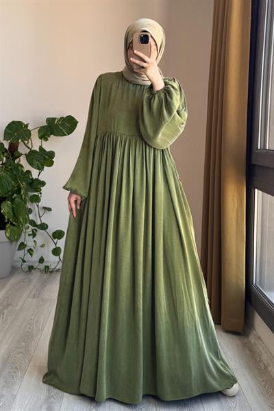 İpek Cupra Elbise - Adaçayı