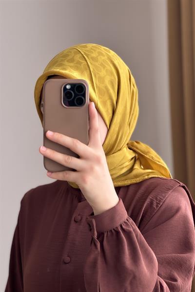 Jakarlı Eşarp - Hardal