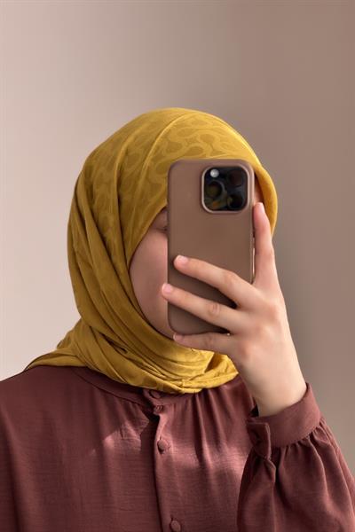 Jakarlı Eşarp - Hardal