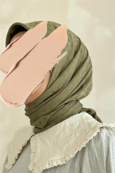 Jakarlı Eşarp - Soft yeşil
