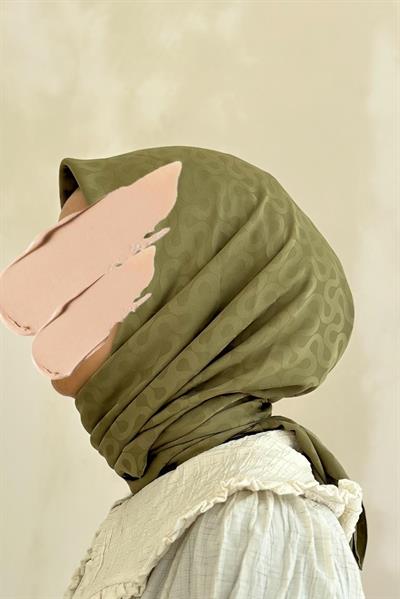 Jakarlı Eşarp - Soft yeşil
