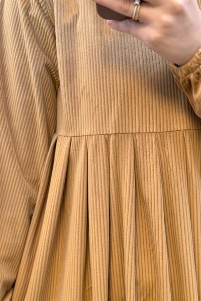 Kadife Elbise - Safran