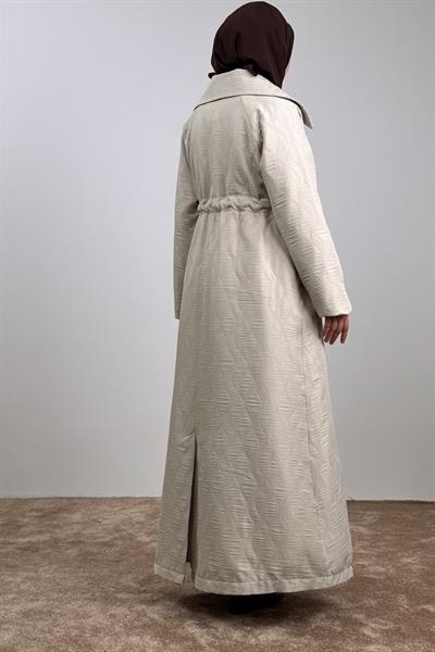 Kapitone Trençkot - Bej