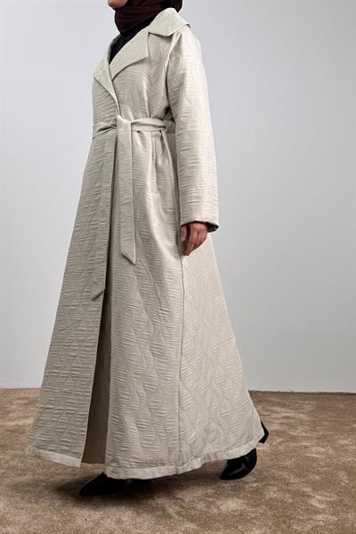 Kapitone Trençkot - Bej