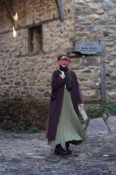 Kaşe Ceket - Acı kahve