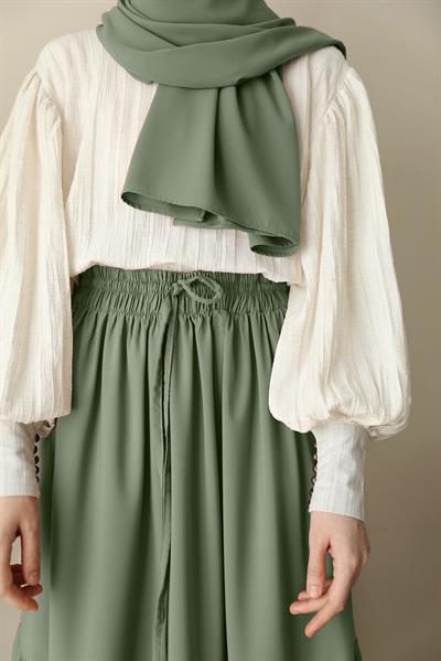 Katlı Etek - Çağla yeşil