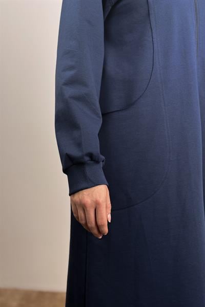 Kesik Cep Sweat Takım - Lacivert