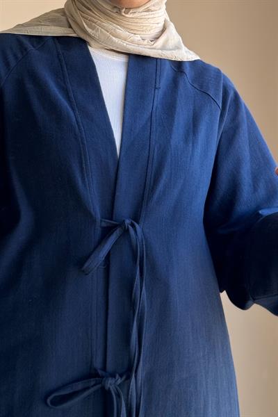 Keten Pantolonlu Takım - Lacivert