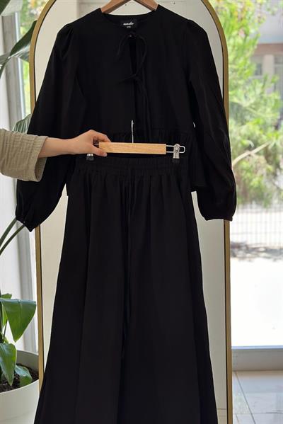 Keten Etekli Takım - Siyah