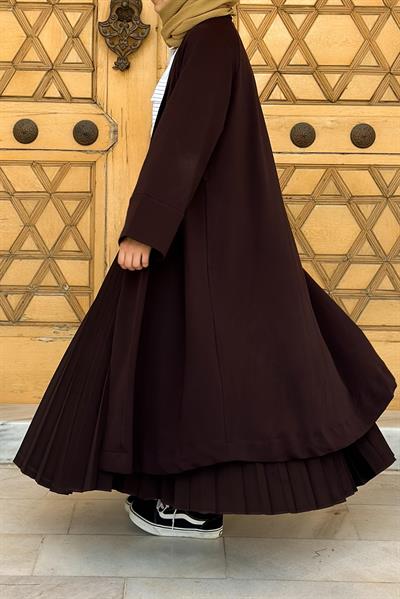 Kimono Ceket - Acı kahve