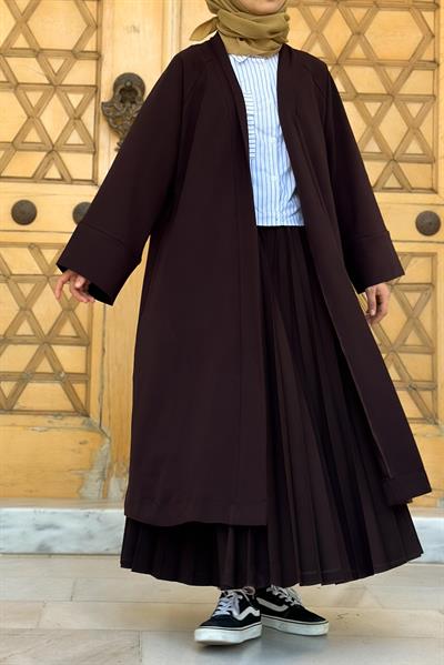 Kimono Ceket - Acı kahve