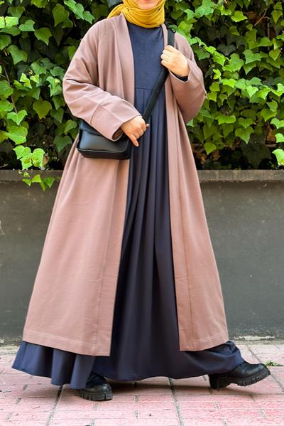Kimono Ceket - Koyu vizon