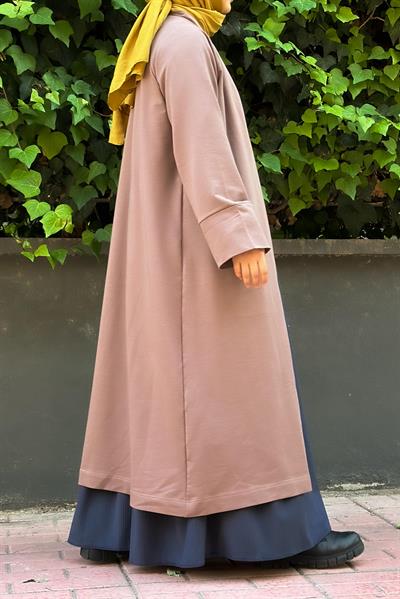 Kimono Ceket - Koyu vizon