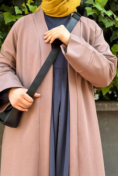 Kimono Ceket - Koyu vizon