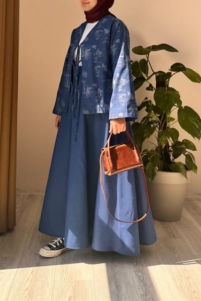 Kimono Kot Takım - Kot mavi