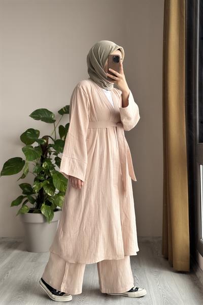 Kimono Takım - Bej