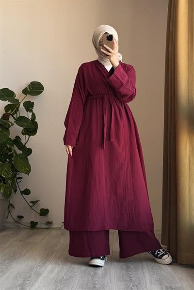 Kimono Takım - Bordo