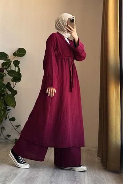 Kimono Takım - Bordo