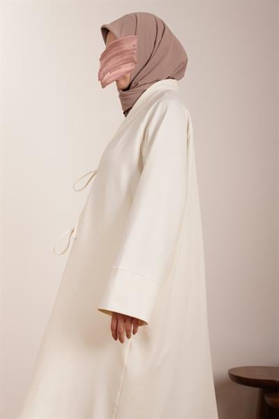 Kışlık Kimono Takım - Ekru