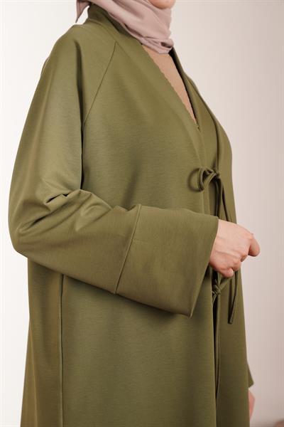 Kışlık Kimono Takım - Haki yeşil