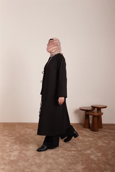 Kışlık Kimono Takım - Siyah
