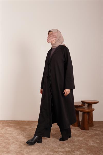 Kışlık Kimono Takım - Siyah