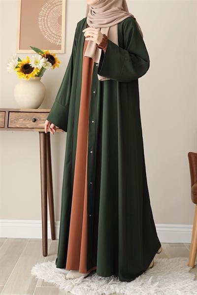 Klasik Abaya - Haki yeşil