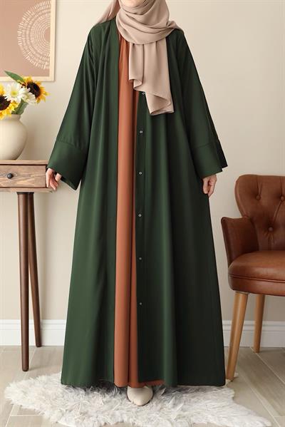 Klasik Abaya - Haki yeşil
