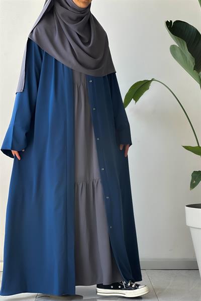 Klasik Abaya - İndigo mavi