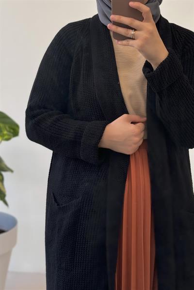 Klasik Hırka - Siyah