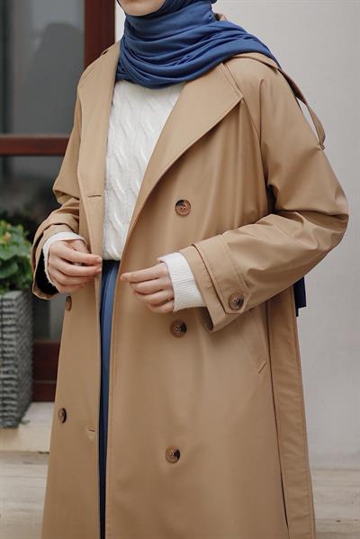 Klasik Trençkot - Vizon