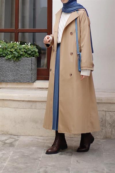 Klasik Trençkot - Vizon