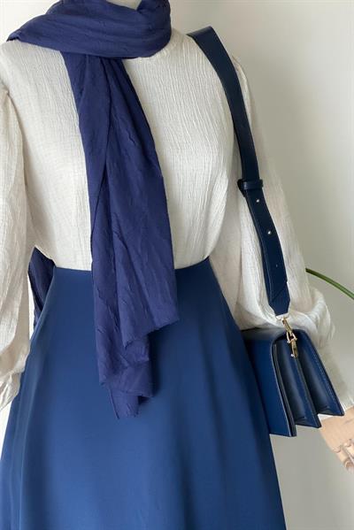 Kloş Etek - İndigo mavi