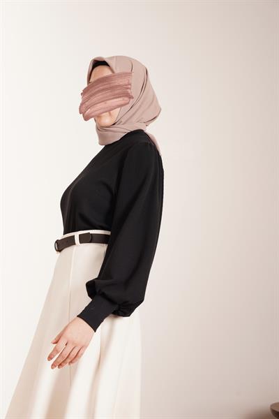 Kloş Kaşe Etek - Ekru