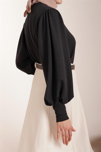 Kloş Kaşe Etek - Ekru