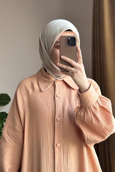 Kloş Müslin Ferace - Bisküvi