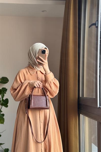 Kloş Müslin Ferace - Bisküvi