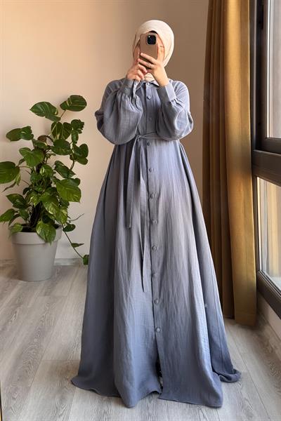 Kloş Müslin Ferace - Gri