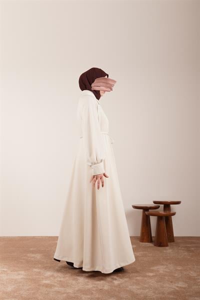 Kloş Triko Ferace - Açık Bej