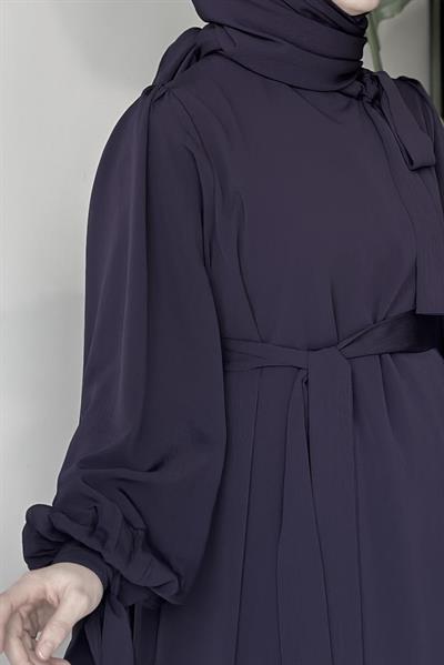 Krinkıl Elbise - Siyah