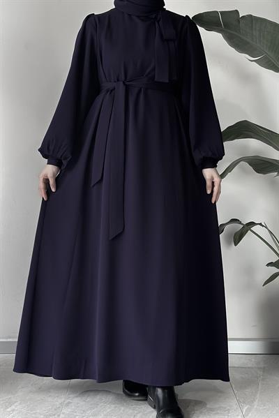 Krinkıl Elbise - Siyah